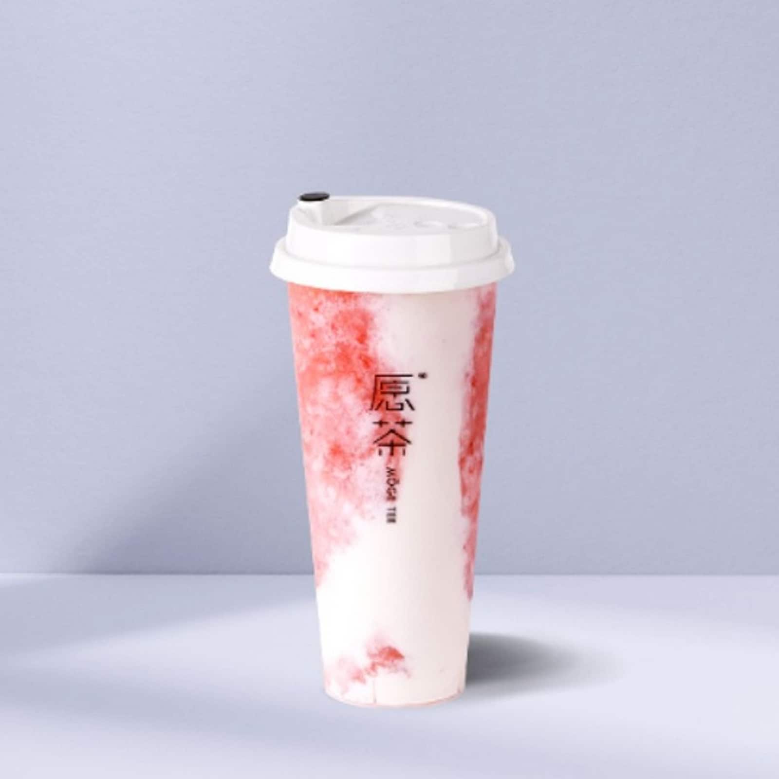 Cheese Foam Strawberry Tea Slush — Moge Tee Durham