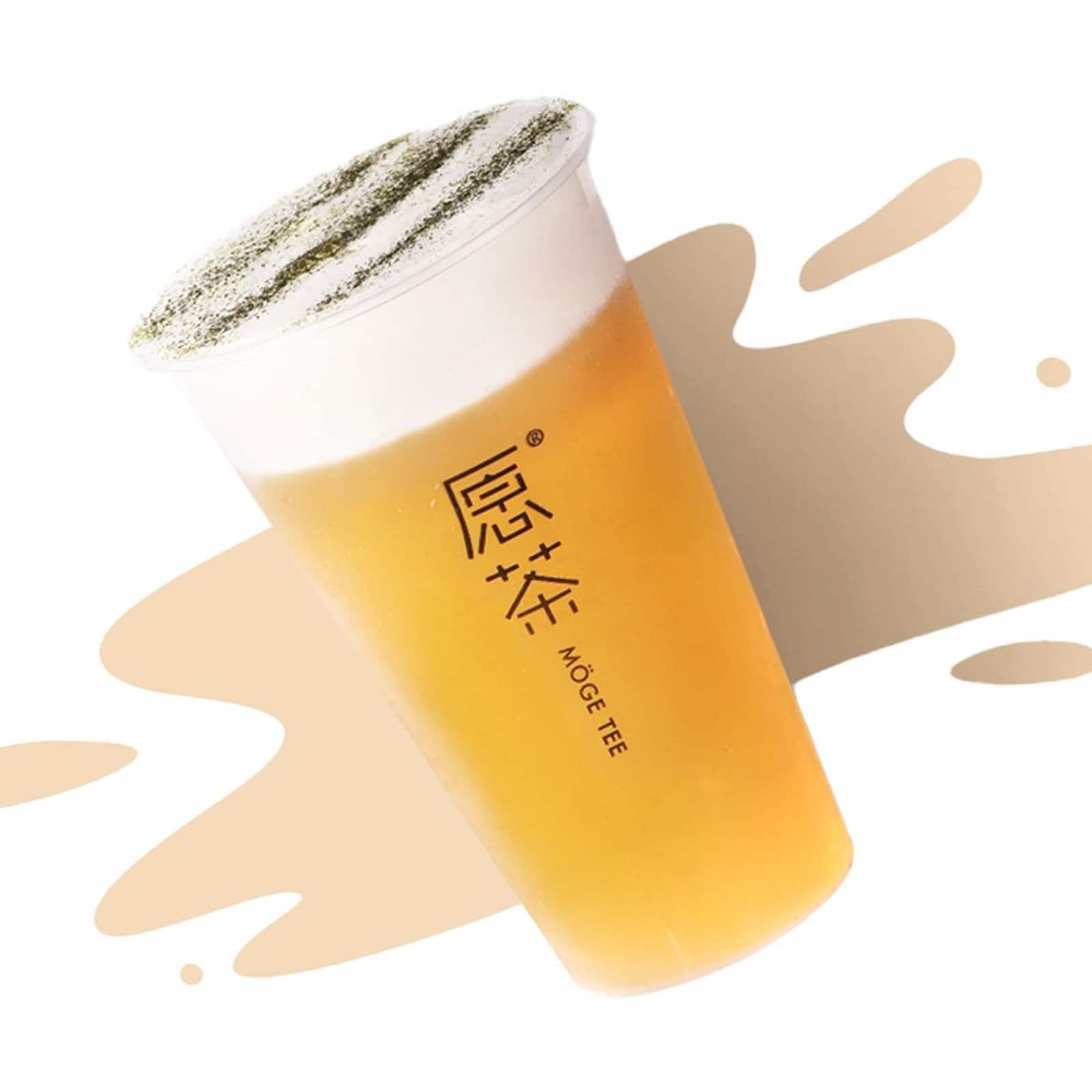 Cheese Foam Peach Oolong Tea — Moge Tee Durham
